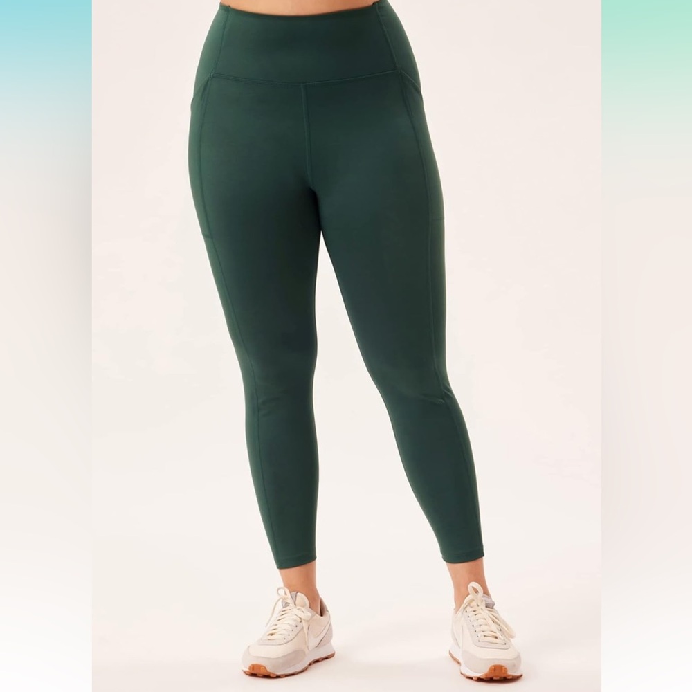 Girlfriend Collective Pocket Leggings in Green